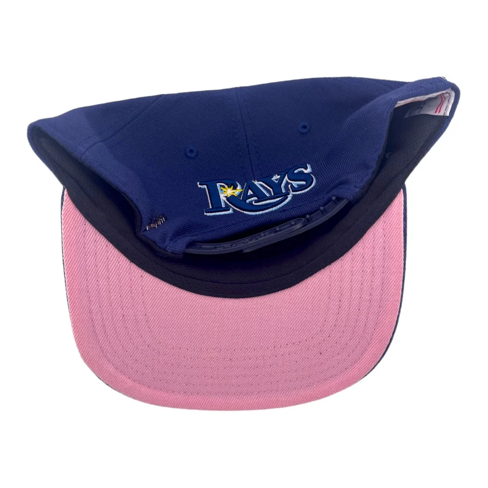 Pro Standard Tampa Bay Rays Double Front Logo Side Patch‎ Navy Blue Snapback Hat